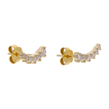 Earclimber 6 brillantes 14K