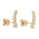 Earclimber 6 brillantes 14K