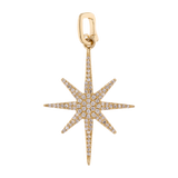 Dije estrella Polo Norte brillantes 14K