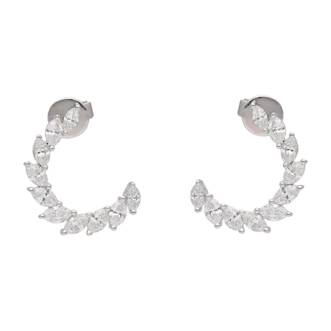 Aretes marquise 14K
