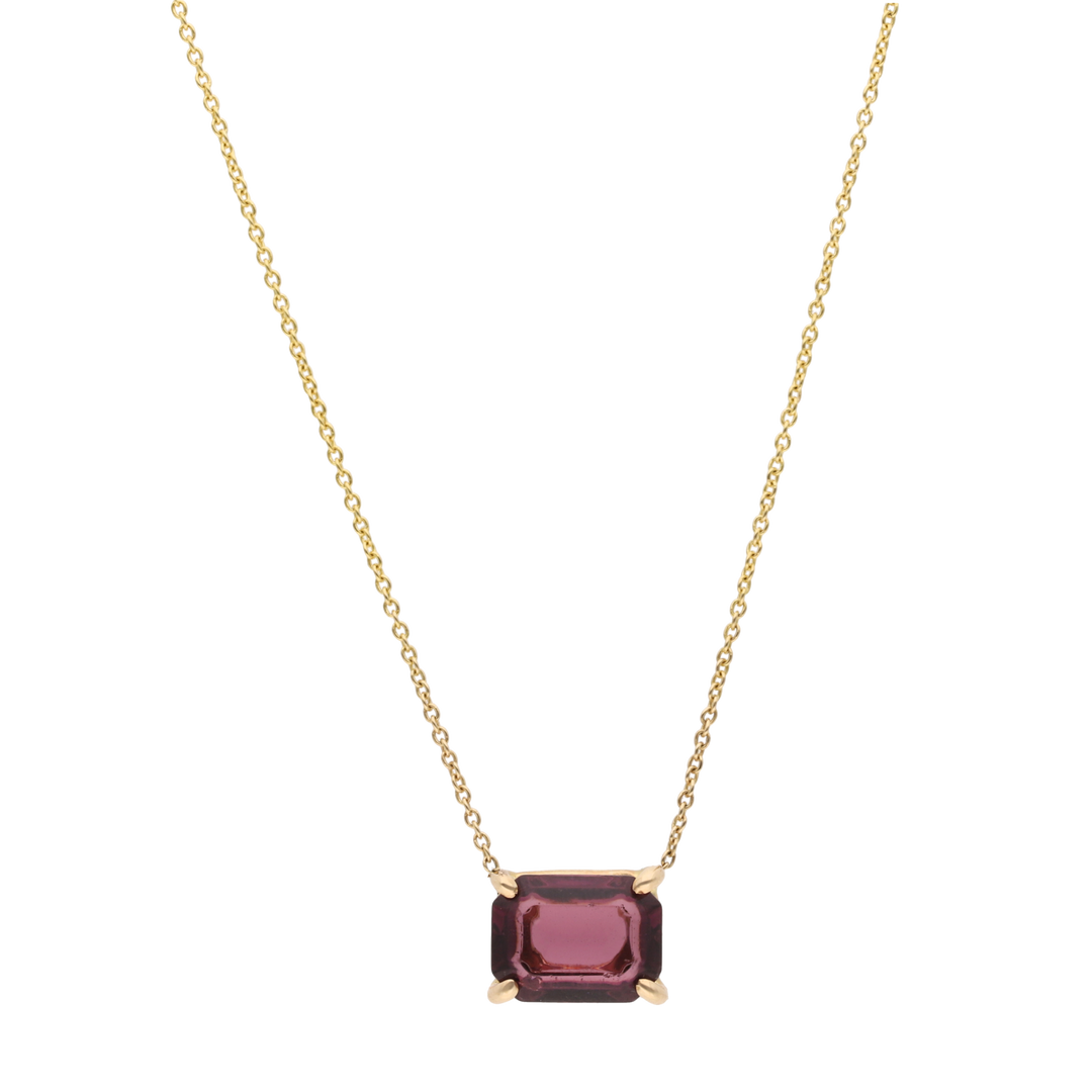 Collar amatista oro amarillo 14K