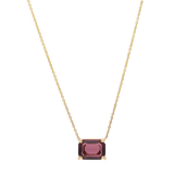 Collar amatista oro amarillo 14K