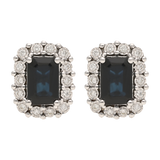 Broquel zafiro y bisel brillantes