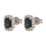 Broquel zafiro y bisel brillantes