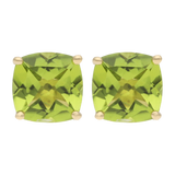 Broquel peridot oro amarillo 14K