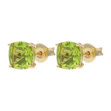 Broquel peridot oro amarillo 14K