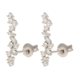 Ear climber baguettes y brillantes 14K