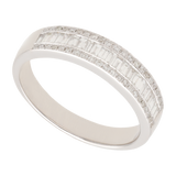 Churumbela baguettes y brillantes 14K