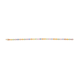 Pulsera multicolor semipreciosas y diamantes 14K
