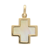 Cruz madre perla 14K