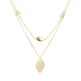 Collar layers hojas 14K