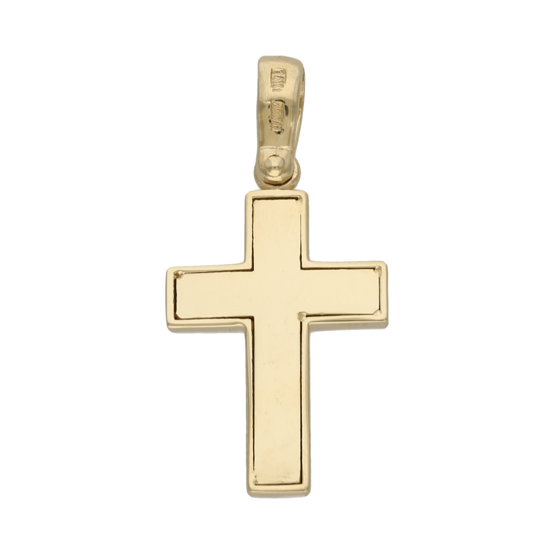 Cruz Cristo bicolor 14K