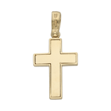 Cruz Cristo bicolor 14K