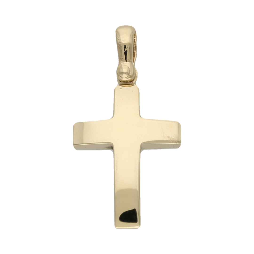 Cruz lisa 14K