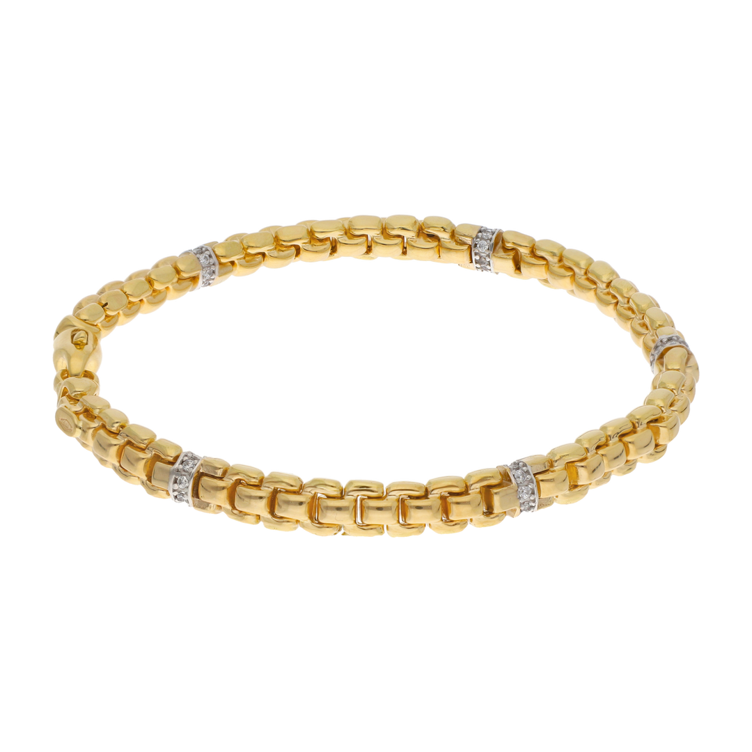 Pulsera 5mm con circonias 14K