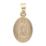 Medalla oval Guadalupe 14K