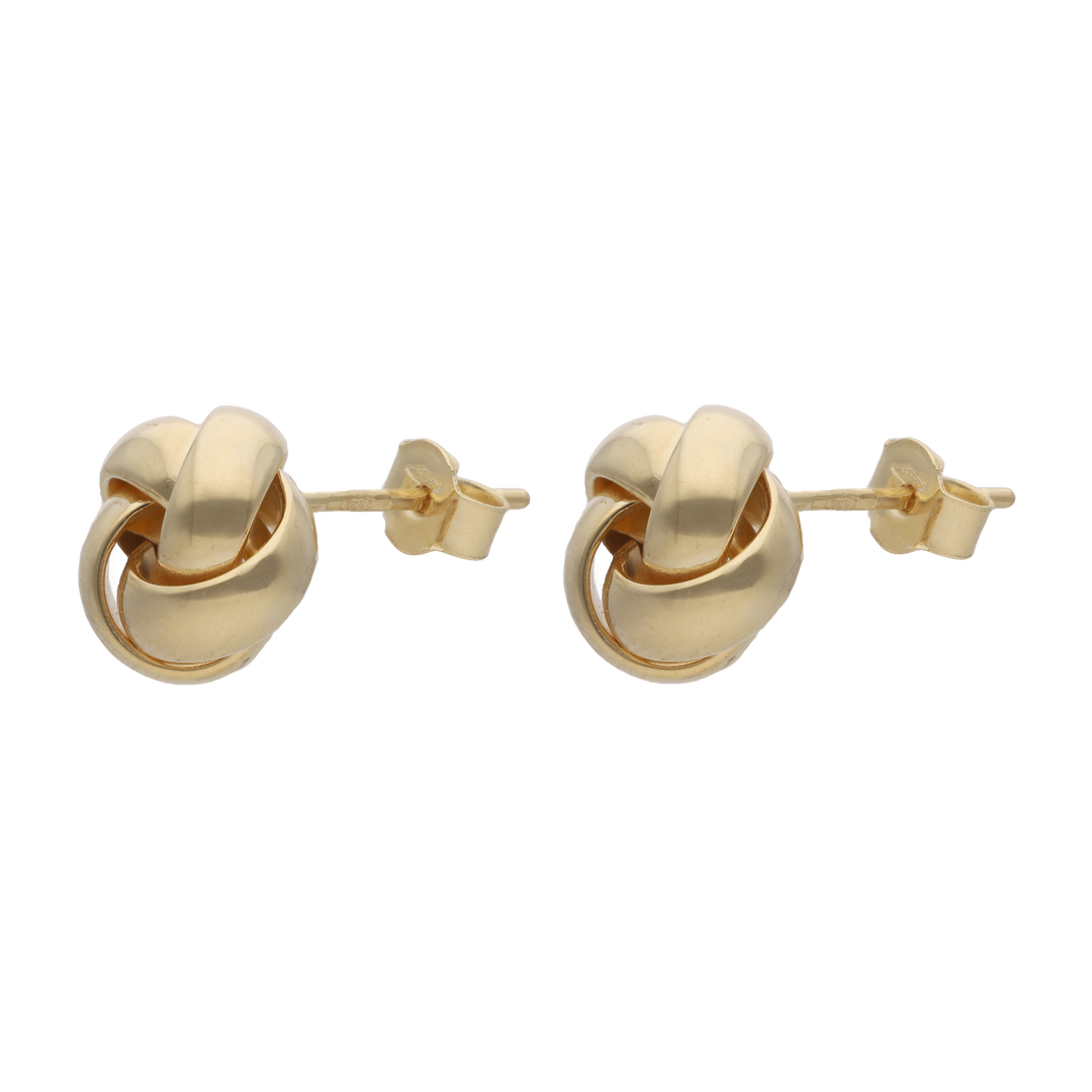 Broquel nudo liso 14K