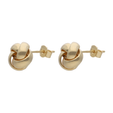 Broquel nudo liso 14K
