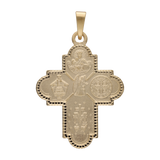 Cruz escapulario oro amarillo 14K