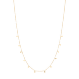 Choker círculos colgantes plata