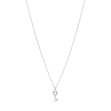 Collar dije llave circonias plata