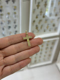 Cruz lisa 14K