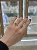 Anillo semipreciosas oro amarillo 14K