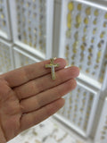 Cruz Cristo bicolor 14K
