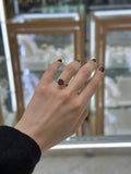Anillo solitario amatista oro rosa 14K