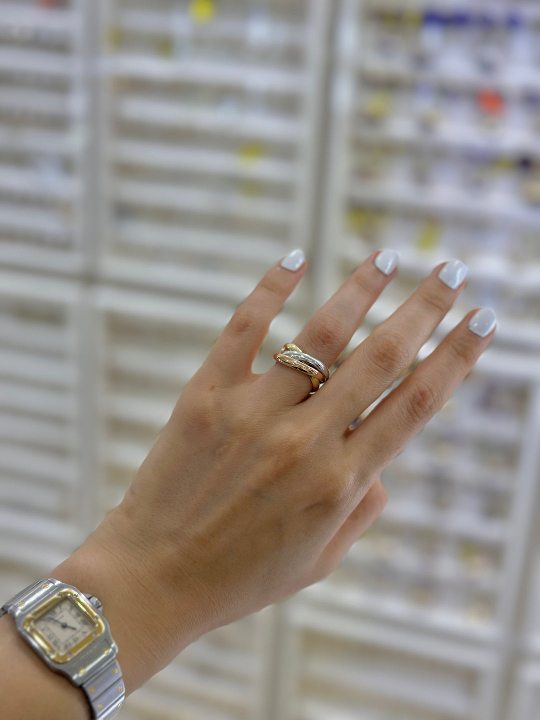 Anillo 3 argollas 10K