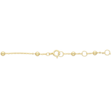 Pulsera plata escapulario Virgen Milagrosa y bolitas