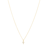 Collar plata cruz mini circonias