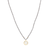 Collar piedra Virgen del Carmen madre perla