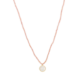 Collar piedra Virgen del Carmen madre perla