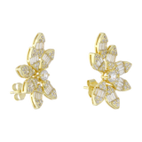 Ear climber multishape marquises circonias plata