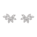 Ear climber multishape marquises circonias plata
