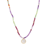 Collar San Benito semipreciosas plata
