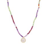 Collar San Benito semipreciosas plata