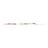 Pulsera semipreciosas Milagrosa madre perla plata