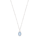 Collar Milagrosa ágata plata
