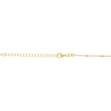 Collar medalla Guadalupe ágata y circonias plata