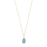 Collar Guadalupe ágata plata