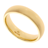 Argollas sólidas lisas 14K