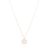 Collar medalla busto Guadalupe madre perla