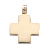 Cruz roja oro amarillo 14K