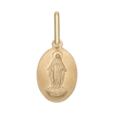 Medalla Milagrosa oval 14K