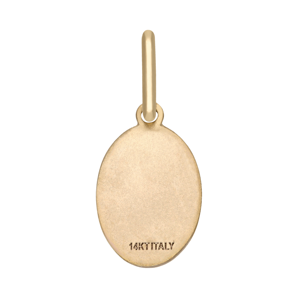 Medalla Milagrosa oval 14K