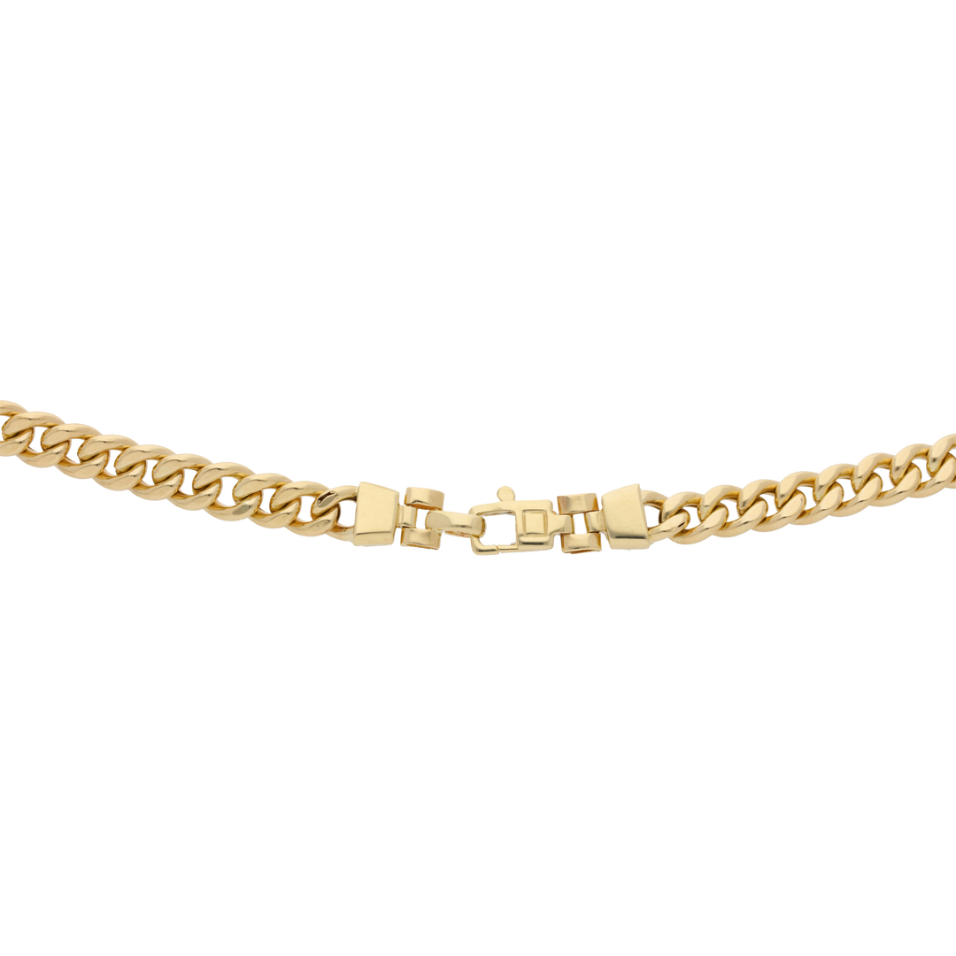 Cadena barbada 14K