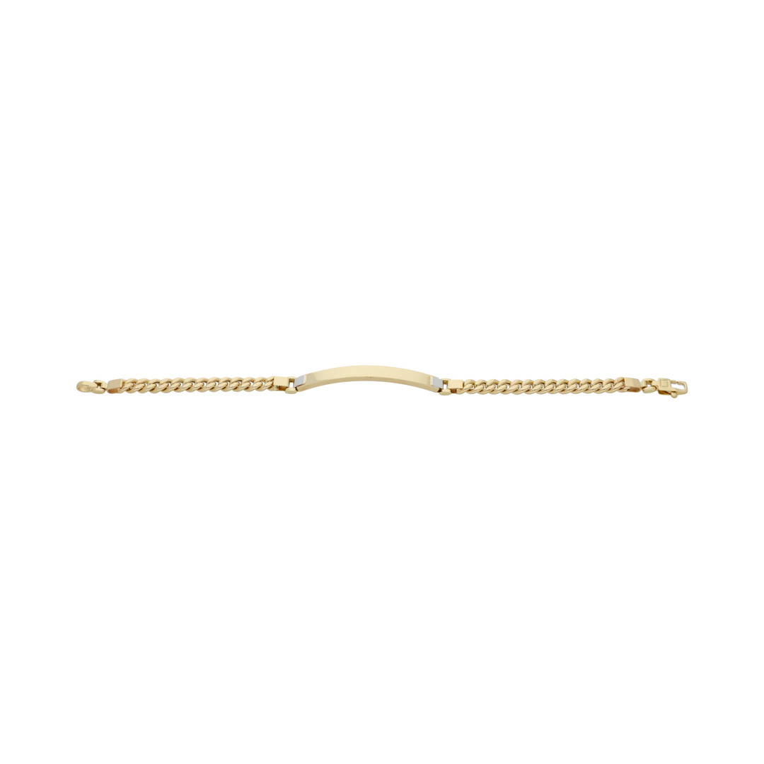 Esclava barra bicolor 14K