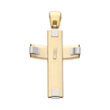 Cruz bicolor 14K